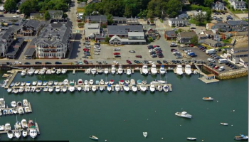 Aerial view of Scituate Harbor