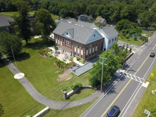 Drone shot of Senior Center by Alden Finnie