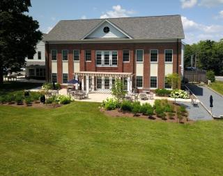 Alden Finnie photo of Senior Center back and patio!
