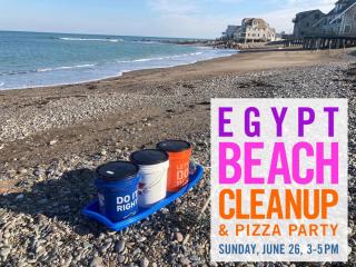 EGYPT BEACH CLEANUP Sunday June 26 2022 3 to 5 pm